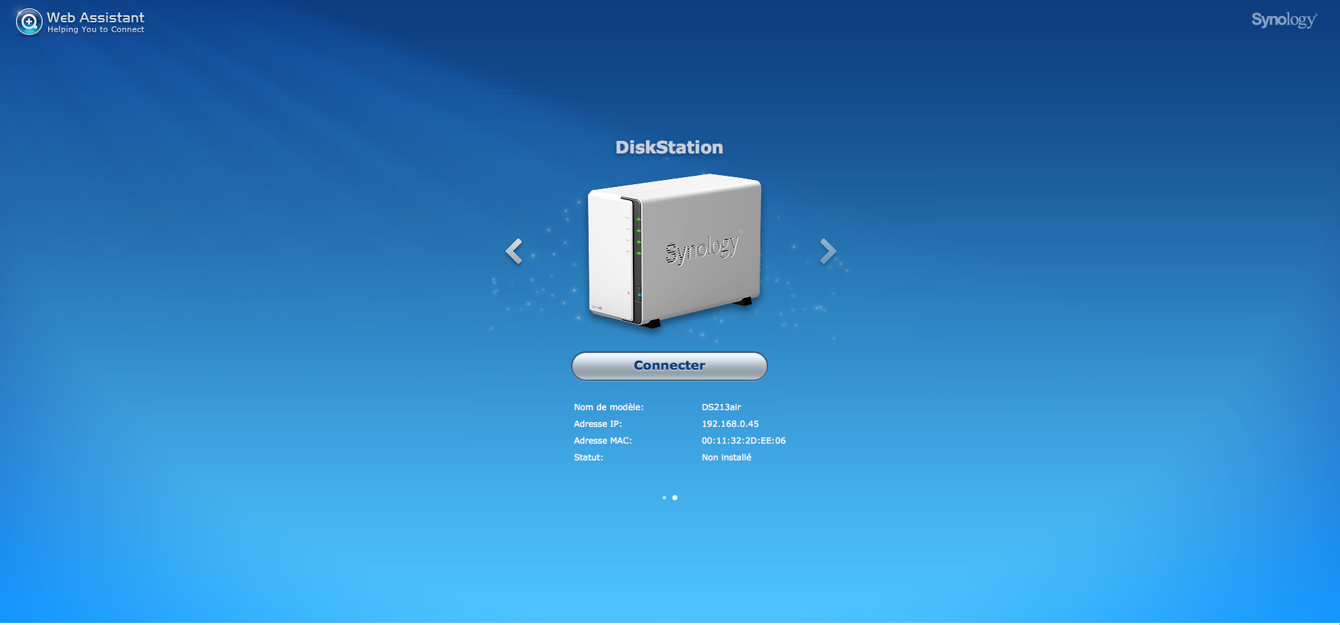 test Synology DS213air
