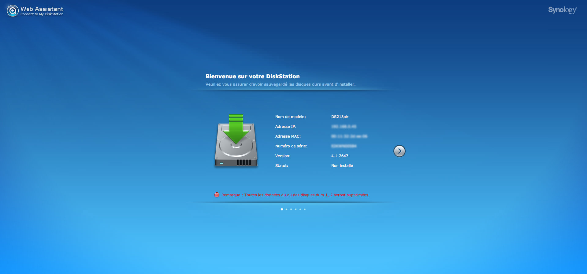 test Synology DS213air